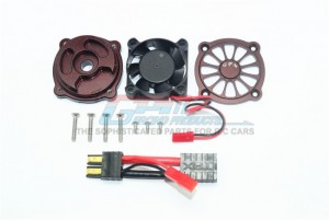 GPM UDR018FAN ALUMINUM MOTOR HEATSINK WITH COOLING FAN1/7 UNLIMITED DESERT RACER PRO-SCALE 4X4-85076-4 - Brown - UDR018FAN-BR