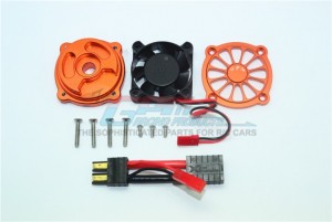 GPM UDR018FAN ALUMINUM MOTOR HEATSINK WITH COOLING FAN1/7 UNLIMITED DESERT RACER PRO-SCALE 4X4-85076-4 - Orange - UDR018FAN-OR