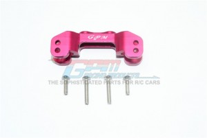 GPM RK008F ALUMINUM FRONT UPPER MOUNT FOR UPPER ARM LINKS LOSI 1/10 ROCK REY LOS03009T1/T2 - red - RK008F-R
