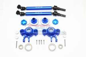 ALUMINUM UPGRADE SET (CVD, FRONT/REAR KNUCKLE ARMS, WHEEL HEX CLAW+WHEEL LOCK) TRAXXAS R-ERVO VXL 86086 - ER100-B