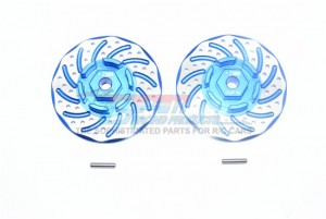 GPM RUS4010DX+2 ALUMINUM +2MM HEX WITH BRAKE DISK WITH SILVER LINING TRAXXAS 1/10 RUSTLER 4X4 VXL 67076-4 - Blue - RUS4010DX+2-B
