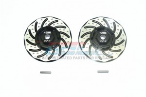 GPM RUS4010DX+2 ALUMINUM +2MM HEX WITH BRAKE DISK WITH SILVER LINING TRAXXAS 1/10 RUSTLER 4X4 VXL 67076-4 - Black - RUS4010DX+2-BK