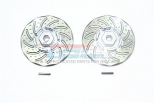 GPM RUS4010DX+2 ALUMINUM +2MM HEX WITH BRAKE DISK WITH SILVER LINING TRAXXAS 1/10 RUSTLER 4X4 VXL 67076-4 - RUS4010DX+2-GS