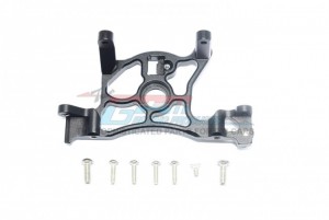 GPM RUS4036 ALUMINUM REAR SPUR GEAR COVER MOUNT TRAXXAS 1/10 RUSTLER 4X4 VXL 67076-4 - RUS4036-BK