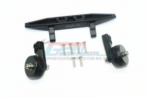 GPM RUS4040R ALUMINUM REAR ADJUSTABLE WHEELIE TRAXXAS 1/10 RUSTLER 4X4 VXL 67076-4 - Black - RUS4040R-BK