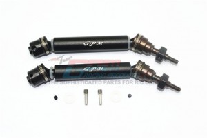 GPM SRUS41280FH HARDEN STEEL #45 FRONT AXLE W. ALLOY BODY TRAXXAS 1/10 RUSTLER 4X4 VXL 67076-4 - SRUS41280FH-BK