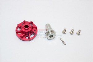 ALUMINIUM SPUR GEAR ADAPTER TRAXXAS SLASH 4X4 & LOW-CG 68086-2 - Red - SLA035LCG-R