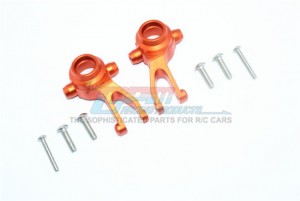 GPM MAG021 ALUMINUM FRONT KNUCKLE ARMS ARRMA 1/10 GRANITE 4X4 MEGA MOSTER TRUCK - ORANGE - MAG021-OR