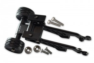 GPM MAO040R ALUMINUM REAR WHEELIE WITH WING MOUNT ARRMA 1/8 OUTCAST 6S BLX STUNT TRUCK - BLACK - MAO040R-BK