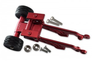 GPM MAO040R ALUMINUM REAR WHEELIE WITH WING MOUNT ARRMA 1/8 OUTCAST 6S BLX STUNT TRUCK - RED - MAO040R-R