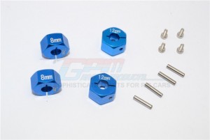 GPM GT010/12X8MM ALUMINUM REAR LOWER SUSPENSION MOUNT TRAXXAS 1/10 4WD FORD GT4-TEC 2.0 / 4-TEC 3.0 93454-4 - BLUE - GT010/12X8MM-B