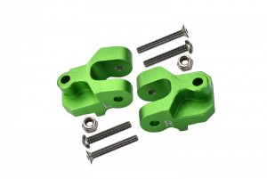 GPM BR009 ALUMINUM REAR LOWER AXLE MOUNT SET FOR SUSPENSION LINKS  LOSI 1/10 BAJA REY DESERT TRUCK LOS03008 - GREEN - BR009-G