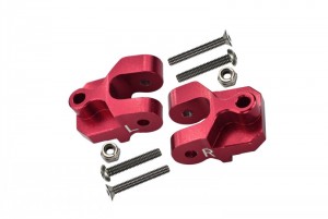 GPM BR009 ALUMINUM REAR LOWER AXLE MOUNT SET FOR SUSPENSION LINKS  LOSI 1/10 BAJA REY DESERT TRUCK LOS03008 - RED - BR009-R