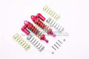 GPM RUS4087F/L ALUMINUM FRONT ADJUSTABLE L-SHAPE PIGGY BACK SHOCKS 87MM TRAXXAS-1/10 RUSTLER 4X4 VXL-67076-4 - RUS4087F/L-R-OR