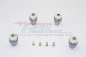 ALUMINIUM FRONT+REAR MAGNET BODY MOUNT (OD15MM MAGNET)  TRAXXAS SLASH 4X4 & LOW-CG 68086-2 - Gun silver - SLA201FRLCG-GS
