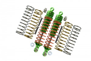GPM RUS4102R ALUMINUM REAR ADJUSTABLE SHOCKS 102MM TRAXXAS 1/10 RUSTLER 4X4 VXL 67076 - RUS4102R-G-OR