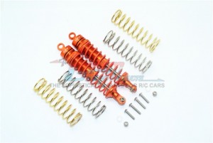 GPM RUS4102R ALUMINUM REAR ADJUSTABLE SHOCKS 102MM TRAXXAS 1/10 RUSTLER 4X4 VXL 67076 - ORANGE - RUS4102R-OR-OR