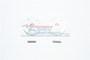 GPM RUS4010+2MM ALUMINUM HEX ADAPTER (+2MM) TRAXXAS 1/10 RUSTLER 4X4 VXL 67076 / MINI SLASH - SILVER - RUS4010+2MM-S