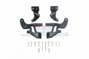 GPM ER2040RAB ALUMINUM REAR WING MOUNT FULL SET 1/10 ELECTRIC 4WD E-REVO VXL BRUSHLESS 86086 - BLACK - ER2040RAB-BK