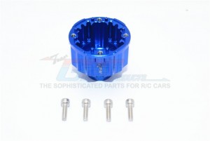 GPM TXM8011 ALUMINUM FRONT OR REAR DIFFERENTIAL CASE FOR 8S TRAXXAS 1/5 X-MAXX 8S MONSTER - Blue - TXM8011-B