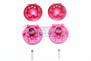 GPM ER2006A ALUMINUM WHEEL HEX CLAW + WHEEL LOCK TRAXXAS 4WD E-REVO VXL BRUSHLESS 86086 - RED - ER2006A-R