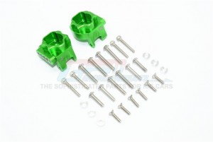 GPM TRX4013CA ALUMINUM REAR GEAR BOX MOUNTS (MULTIPLE POSITIONING HOLES) 1/10 ELECTRIC 4WD TRX4 DEFENDER TRAIL CRAWLER - GREEN - TRX4013CA-G