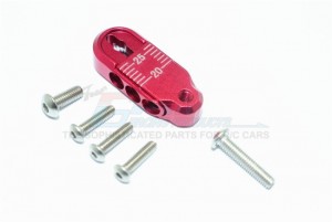 GPM TRX4025TA ALUMINUM ADJUSTABLE SERVO HORN (20-25MM) TRX4 DEFENDER TRAIL CRAWLER - RED - TRX4025TA-R