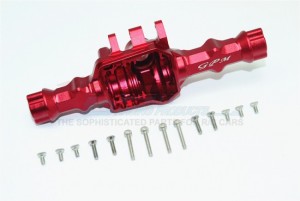 GPM TRX4013B ALUMINUM REAR GEAR BOX (WITHOUT COVER) TRX4 DEFENDER TRAIL CRAWLER - RED - TRX4013B-R