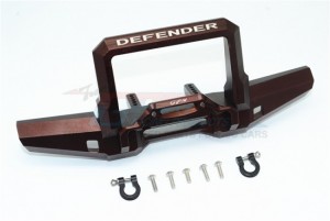 GPM ALUMINIUM FRONT BUMPER WITH D-RINGS TRX4 DEFENDER TRAIL CRAWLER - BROWN - TRX4330FA-BR