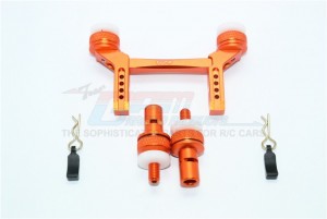 GPM ALUMINUM FRONT & REAR MAGNETIC BODY MOUNT TRX4 DEFENDER TRAIL CRAWLER - ORANGE - TRX4201FR-OR