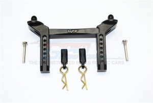 GPM TRX4201F ALUMINUM FRONT BODY MOUNT & POST TRX4 DEFENDER TRAIL CRAWLER - BLACK - TRX4201F-BK