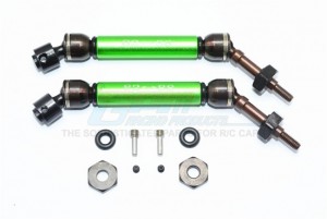 GPM SSLA1277RH STEEL ALUMINIUM REAR CVD DRIVE SHAFT WITH 12MMX6MM WHEEL HEX TRAXXAS SLASH 4X4 & LOW-CG 68086-2 - Green - SSLA1277RH-G