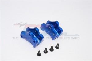 GPM ALUMINIUM FRONT/REAR GEAR BOX COMPONENTS AXIAL RR10 BOMBER - BLUE - RR008-B