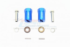 GPM ALUMINUM HEX ADAPTERS 21MM THICK 1/10 AXIAL SCX10 II - SCX010/21MM-B