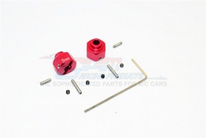 GPM MJ0102/+2MM ALUMINIUM WHEEL HEX +2MM  1/10 AXIAL SCX10 II SMT10 - MJ0102/+2MM-R