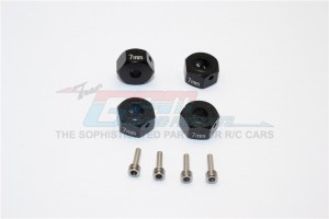 GPM ALUMINIUM HEX ADAPTER 12MMx7MM GMADE-R1 ROCK BUGGY - GM010/12X7-BK