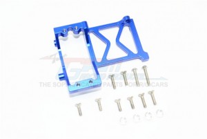 GPM VEN024 ALUMINUM SERVO MOUNT  HPI 1/10 VENTURE TOYOTA FJ CRUISER - BLUE - VEN024-B