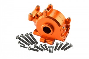 GPM BR012 ALUMINUM FRONT GEAR BOX LOSI 1/10 BAJA REY DESERT TRUCK LOS03008 - ORANGE - BR012-OR