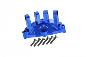 GPM BR013B ALUMINUM REAR UPPER GEARBOX MOUNT FOR UPPER SUSPENSION LINKS  LOSI 1/10 BAJA REY DESERT TRUCK LOS03008 - BLUE - BR013B-B