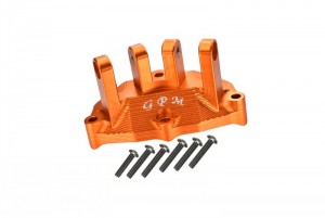 GPM BR013B ALUMINUM REAR UPPER GEARBOX MOUNT FOR UPPER SUSPENSION LINKS  LOSI 1/10 BAJA REY DESERT TRUCK LOS03008 - ORANGE - BR013B-OR