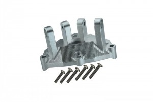 GPM BR013B ALUMINUM REAR UPPER GEARBOX MOUNT FOR UPPER SUSPENSION LINKS  LOSI 1/10 BAJA REY DESERT TRUCK LOS03008 - SILVER - BR013B-S