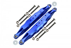 GPM BR014L ALUMINUM REAR LOWER TRAILING ARMS  FOR UPPER SUSPENSION LINKS  LOSI 1/10 BAJA REY DESERT TRUCK LOS03008 - BLUE - BR014L-B
