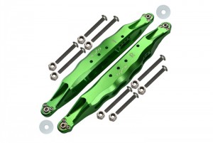 GPM BR014L ALUMINUM REAR LOWER TRAILING ARMS  FOR UPPER SUSPENSION LINKS  LOSI 1/10 BAJA REY DESERT TRUCK LOS03008 - GREEN - BR014L-G