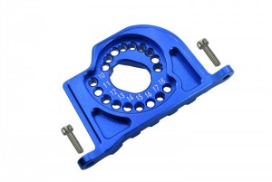 GPM BR018 ALUMINUM MOTOR MOUNT PLATE WITH HEAT SINK FINS  LOSI 1/10 BAJA REY DESERT TRUCK LOS03008 - BLUE - BR018-B
