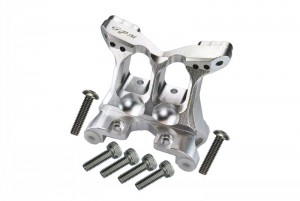 GPM BR028 ALUMINUM FRONT SHOCK MOUNT TEAM LOSI 1/10 BAJA REY DESERT TRUCK LOS03008 - SILVER - BR028-S