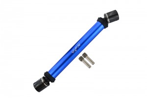 GPM BR037RSA ALUMINUM & STEEL REAR CVD DRIVE SHAFT LOSI 1/10 BAJA REY DESERT TRUCK LOS03008 - BLUE - BR037RSA-B