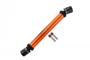 GPM BR037RSA ALUMINUM & STEEL REAR CVD DRIVE SHAFT LOSI 1/10 BAJA REY DESERT TRUCK LOS03008 - ORANGE - BR037RSA-OR