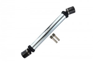 GPM BR037RSA ALUMINUM & STEEL REAR CVD DRIVE SHAFT LOSI 1/10 BAJA REY DESERT TRUCK LOS03008 - SILVER - BR037RSA-S