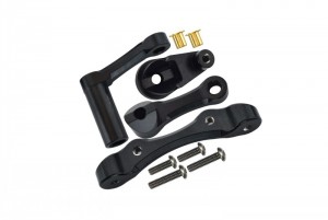 GPM BR048  ALUMINUM STEERING ASSEMBLY  LOSI 1/10 BAJA REY DESERT TRUCK LOS03008 - BLACK - BR048-BK