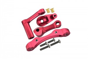 GPM BR048  ALUMINUM STEERING ASSEMBLY  LOSI 1/10 BAJA REY DESERT TRUCK LOS03008 - RED - BR048-R